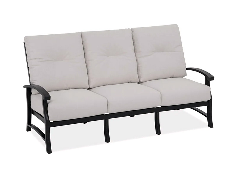 Lodge Aluminium Perunggu Berumur Dengan Bantal Sofa Teras