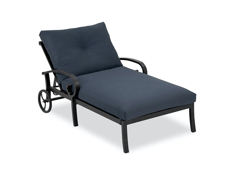 Solstice Aluminium dengan Bantal Double Chaise Lounge