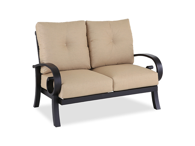 Solstice Aged Bronze Aluminium Dengan Bantal Kursi Empuk Teras