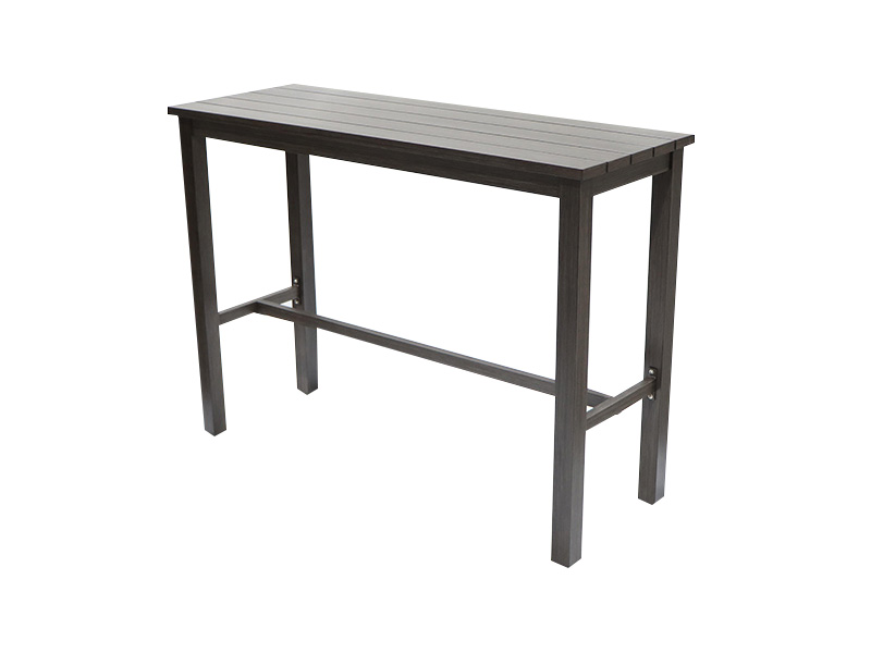 Meja Bar Teras Aluminium Aspek dengan tinggi batang 56X20,5 inci